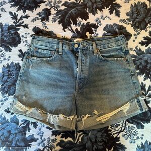 Agolde Parker Long with Cuff Shorts